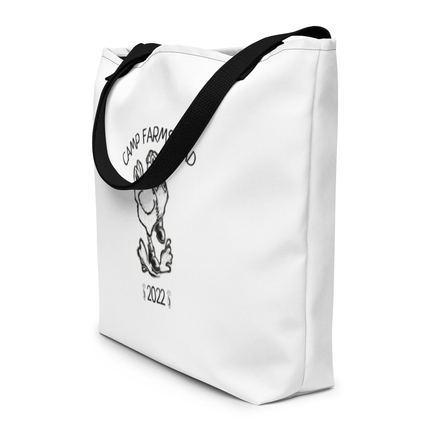 Camp Farmstead All-Over Print Large Tote Bag